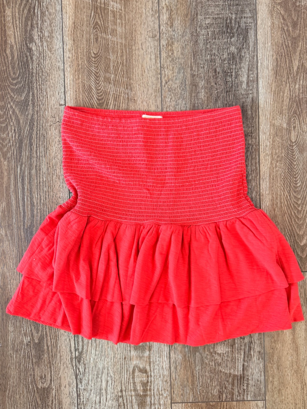 Nation LTD Mitzy Smocked Ruffle Tiered Mini Skirt